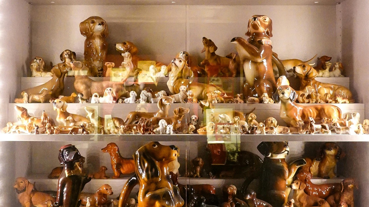 Dog Figurines Display